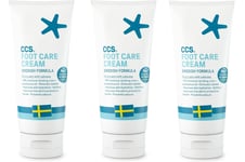 CCS Foot Care Cream 175ml For Dry Skin/Cracked Heels, Moistening x 3 Pack