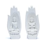 Namaste Mudra Hands with Buddhas white
