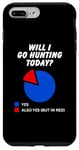 iPhone 7 Plus/8 Plus Will I go hunting Today? Sarcastic Pie Chart Hunters Case