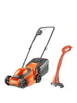 Flymo Simplimow 300 Electric Rotary Lawnmower + Mini Trim Grass Trimmer Twin Pack