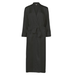 Pure Silk Long Robe & Kimono Black, Lady Avenue