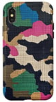 iPhone X/XS Cross Stitch Style Camouflage Pattern Case