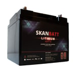 SKANBATT V2 Lithium HEAT Batteri 12V 50Ah 50A BMS (198x166x169mm)