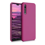 kwmobile TPU Silicone Case Compatible with Huawei P20 Pro - Case Slim Phone Cover with Soft Finish - Carmine Rose