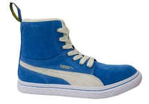 Puma Dr Clyde Mashup Blue Suede Hi Top Lace Up Womens Trainers 351729 04