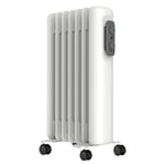 Electric Oil Filled Radiator with Thermostat & 3 Heat Settings 1.5kW