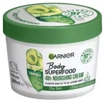 2 x Garnier AVOCADO + OMEGA 6 Body Superfood 48Hr Nourishing Cream Dry Skin 380m