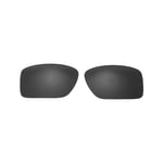 New Walleva Black Polarized Replacement Lenses For Oakley Double Edge Sunglasses
