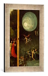 Kunst für Alle 'Encadré Image de Hieronymus Bosch La Montée dans Le Paradis, célestes Impression d'art dans Le Cadre de Haute qualité Photos Fait Main, 30 x 40 cm, Argent Raya