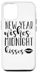Coque pour iPhone 13 New Year Wishes Midnight Kisses - Drôle