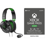 Turtle Beach Recon 50X Gaming Headset - Xbox One & Xbox Game Pass Ultimate | 1 Month Membership | Xbox/Win 10 PC - Download Code