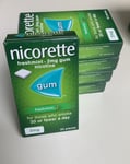 5 Packs Of Nicorette Gum 2mg Icy White Gum - 30 Pieces EXP 2024