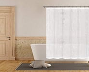 Home Maison Shower Curtain, White, 70x70