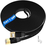 Ethernet Cable 30m Outdoor Indoor, Cat 7 Ethernet Internet Cable 30m Long High
