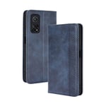 GOGME Leather Case for Xiaomi Mi 10T Pro 5G Case, Retro Style PU/TPU Wallet Folio Case, Collection Premium Folio Cover with [Card Slots] and [Kickstand] for Xiaomi Mi 10T Pro 5G. Blue