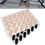12 Pair Foam Nose Pads Anti-slip Eyeglass Thin For Glasses B Drop Type Skin Color 1.0mm