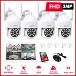 ANRAN 1296P Wireless WIFI Security Camera System CCTV PTZ Dome Cam 10'' NVR 1TB