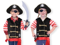 Melissa & Doug Pirate Costume, Sjørøver, 3 år