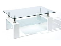 Table basse Table basse Alva 100 x 60 cm blanche