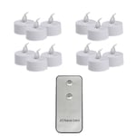 12 st LED-värmeljus Flamlösa batteriljus Flamlösa votivljus Elektriska fönsterljus Flamlösa flimrande värmeljus