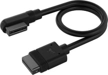 Corsair Icue Link Slim Cable 2x 200mm Straight / 90° Connector Svart