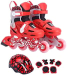 WENLI Rollers Quad Skates à Rouleaux Originaux pour Enfants Rouleaux Rouleaux Rouleaux Rouleaux Sneakers de Rouleaux Professionnels Patins de Patins, 3 Couleurs (Color : Red, Size : Large)