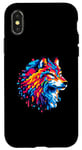iPhone X/XS Pixel Art 8-Bit Wolf Case