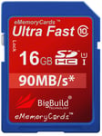 16GB Memory card for Panasonic HC V180EB K, V180GNK, V180K Camcorder 90MB/s SDHC