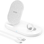 Anker 2 in 1 Wireless Charging Station for iPhone and Apple Watch White