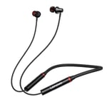 écouteurs Bluetooth 5.0 sans Fil HiFi Stéréo Adsorption Magnétique Tour de Cou Casque Casque de Sport étanche avec Micro, Noir