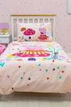 Peppa Fairy Duvet Cover Pillowcase Quilt Single Fairy Magic Childrens Bedding Set