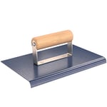 Bon 22-936 9 x 6-inch Wooden Handle Blue Steel Sidewalk Edger with 3/8-inch Radius and 1/2-inch Lip