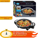 Quest 35870 Electric Non-Stick Wok with Lid / Rapid Heating, Temperature Control