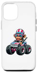 Coque pour iPhone 13 Patriotic Monkey 4 juillet Monster Truck American