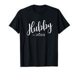 Hubby Est. 2023 Engagement 2021 Wedding Valentine's Day T-Shirt