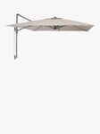 KETTLER Wall Mounted Square Garden Parasol, 2.5m, Taupe