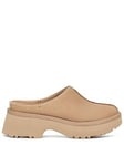 UGG Ne Heights Clog Sand Shoe, Beige, Size 6, Women