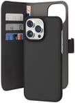 Puro 2in1 iPhone 15 Pro Max plånboksfodral (svart)