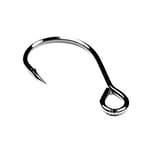 L-MEIQUN, 50pcs Size 8#-2/0# for Fishing Lure Replacement Hook Single Fish Bait Hook Inline Hook Big Eye Sharp High Carbon Steel (Color : 8)