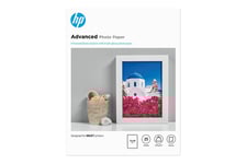 HP Advanced Glossy Photo Paper - fotopapper - blank - 25 ark - 130 x 180 mm