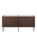 Carl Hansen - BM0253 150 x 69 cm, Oljad Valnöt - Hyllsystem - Børge Mogensen - Träfärgad - MDF/Metall/Trä