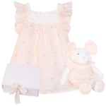Chloé Baby-kjole Med Kosedyr Lakserosa | Rosa | 3 months