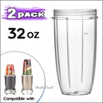 2 Pack, 32oz Replacement Cup for Nutribullet 600W 900W Blenders, Non OEM Replace