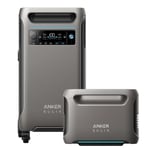 Anker SOLIX F3800 Portable Power Station + BP3800 Expansion Battery 7680Wh