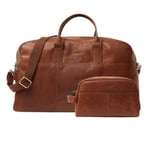 Saddler Skinnbag - Necessär medföljer - KAMPANJ Mid brown