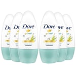 Dove Go Fresh  Roll on anti perspirant pear & aloe vera scent 50 ml x 6