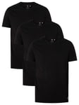Adidas3 Pack Lounge V-Neck T-Shirt - Black