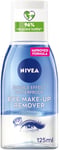NIVEA Double Effect Waterproof Eye Make-Up Remover (125 ml), Daily Use Face Cle