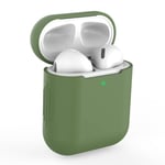 Apple AirPods - Silikone beskyttelses cover til opladerbox - Mørkegrøn