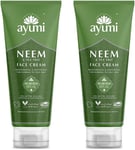 Ayumi Neem & Tea Tree Face Cream, Balanced Blend of Moisturisers & Moringa Oil t